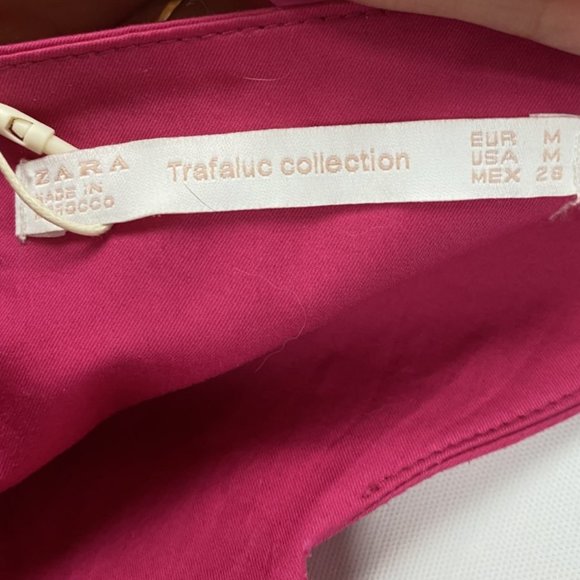 Zara Trafaluc Hot Pink Ruffle Tank Top New w tags - Picture 4 of 7